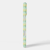 Coques Case-Mate iPhone Forme de diamant dégradé vert jaune (Verso / Droite)
