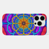 Coques Case-Mate iPhone Forme de fleurs abstraites décoratives (Verso (horizontal))