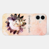 Coques Case-Mate iPhone Forme de fleurs personnalisée Photo Aquarelle Past (Verso (horizontal))