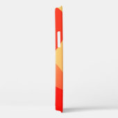 Coques Case-Mate iPhone Forme géométrique de vague avec dégradé bleu abstr (Verso / Droite)