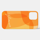 Coques Case-Mate iPhone Formes Abstraites dans le nom de script personnali (Verso (horizontal))