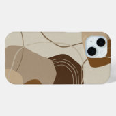 Coques Case-Mate iPhone Formes Abstraites en terre cuite (Verso (horizontal))