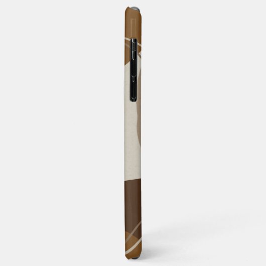 Coques Case-Mate iPhone Formes Abstraites en terre cuite (Dos/Gauche)