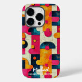 Coques Case-Mate iPhone Formes Abstraites Rétro Conception Personnalisable (Verso)