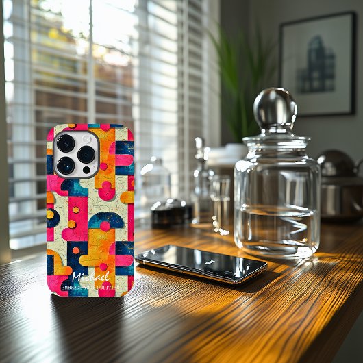 Coques Case-Mate iPhone Formes Abstraites Rétro Design Personnalisable En
