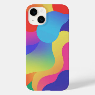 Coque Pour iPhone 14 Formes Amorphes Colorées