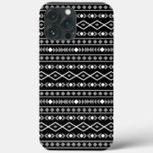 Coques Case-Mate iPhone Formes Aztec Motif gris noir (Verso)