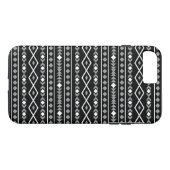 Coques Case-Mate iPhone Formes Aztec Motif gris noir (Dos (Horizontal))