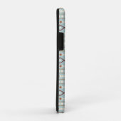 Coques Case-Mate iPhone Formes Aztec Motif Rpt Crème Rusts Turquoise-Bleu (Dos/Droite)