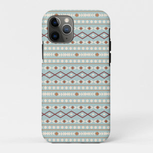 Case-Mate iPhone Case Formes Aztec Motif Rpt Crème Rusts Turquoise-Bleu
