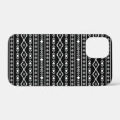 Coques Case-Mate iPhone Formes aztèques Motif blanc gris noir (Verso (horizontal))