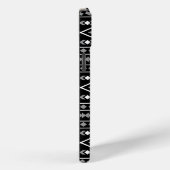 Coques Case-Mate iPhone Formes aztèques Motif blanc gris noir (Verso / Droite)