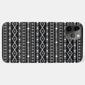 Coques Case-Mate iPhone Formes aztèques Motif blanc gris noir (Dos (Horizontal))