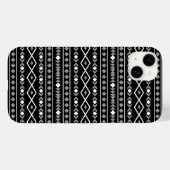 Coques Case-Mate iPhone Formes aztèques Motif blanc gris noir (Verso (horizontal))