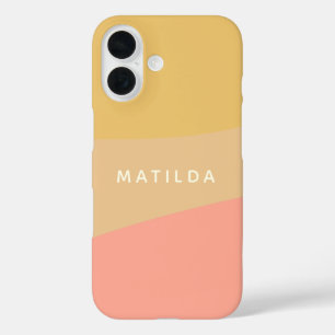 Coques iPhone 16 Formes biologiques simples Sherbet Pastel Personna