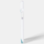 Coques Case-Mate iPhone Formes bleues et vertes transparentes (Verso / Gauche)