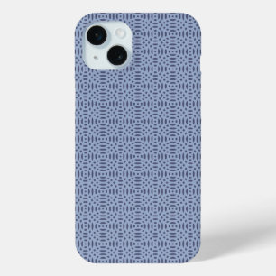 Coque iPhone 15 Mini formes circulaires motif sans couture