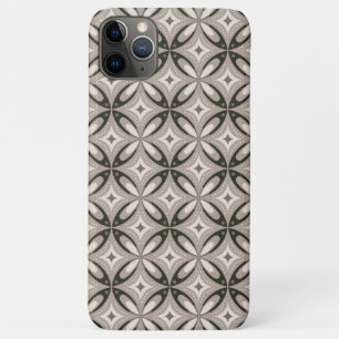 Case-Mate iPhone Case Formes circulaires rétro beige et marron