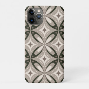 Case-Mate iPhone Case Formes circulaires rétro beige et marron