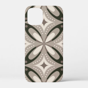 Case-Mate iPhone Case Formes circulaires rétro beige et marron