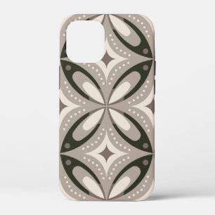 Case-Mate iPhone Case Formes circulaires rétro beige et marron