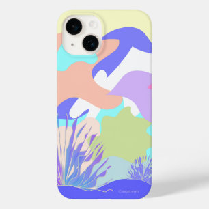 Coque Pour iPhone 14 Formes colorées Abstraites Cool graphique