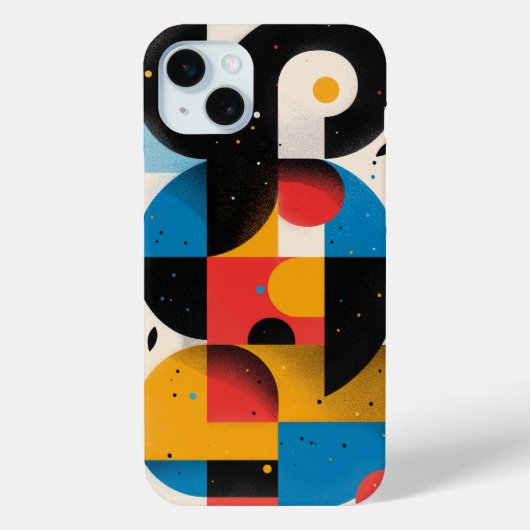 Coques Case-Mate iPhone Formes courbes avec cercles en couleurs vives (Verso)