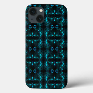 Case-Mate iPhone Case Formes, "cyan strokes float" sur arrière - plan so