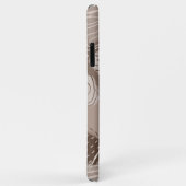 Coques Case-Mate iPhone Formes de collage Brown au chocolat Abstrait (Dos/Droite)