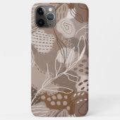 Coques Case-Mate iPhone Formes de collage Brown au chocolat Abstrait (Dos)