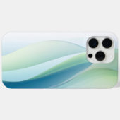 Coques Case-Mate iPhone Formes de flux dans les tons verts (Verso (horizontal))