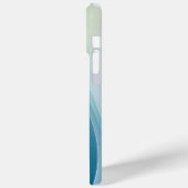 Coques Case-Mate iPhone Formes de flux dans les tons verts (Verso / Gauche)