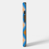 Coques Case-Mate iPhone Formes de losange orange dégradé (Verso / Gauche)