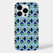 Coques Case-Mate iPhone Formes de totem du croissant rétro (Verso)