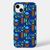 Coques Case-Mate iPhone Formes de totem du croissant rétro (Verso)