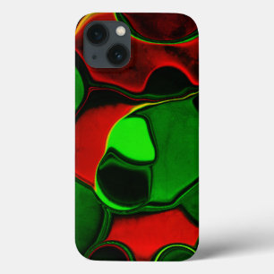 Case-Mate iPhone Case Formes déformées et étranges, couleurs rouge et ve