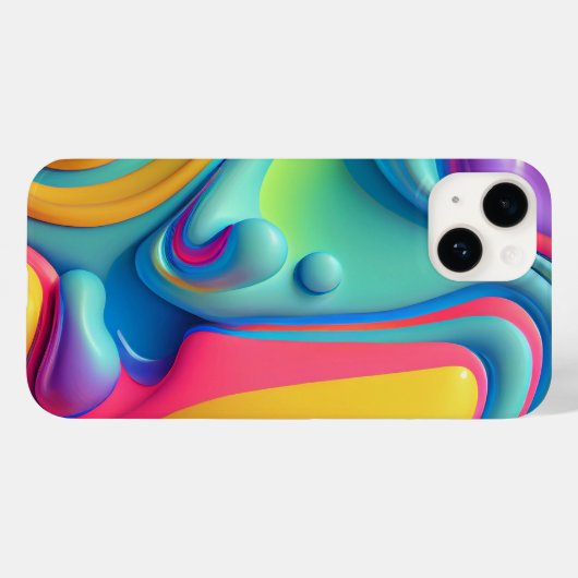 Coques Case-Mate iPhone Formes en plastique arc-en-ciel (Verso (horizontal))