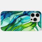 Coques Case-Mate iPhone Formes en vert et bleu (Verso (horizontal))