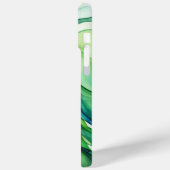Coques Case-Mate iPhone Formes en vert et bleu (Verso / Gauche)