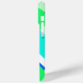 Coques Case-Mate iPhone Formes et cercles en vert et bleu (Verso / Gauche)