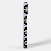 Coques Case-Mate iPhone Formes florales pastel sur fond noir (Verso / Droite)