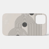 Coques Case-Mate iPhone formes géométriques Abstraites du milieu du siècle (Verso (horizontal))