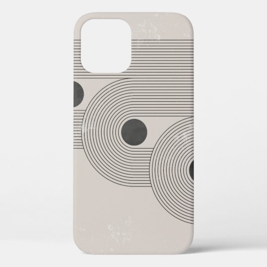 Coques Case-Mate iPhone formes géométriques Abstraites du milieu du siècle (Verso)