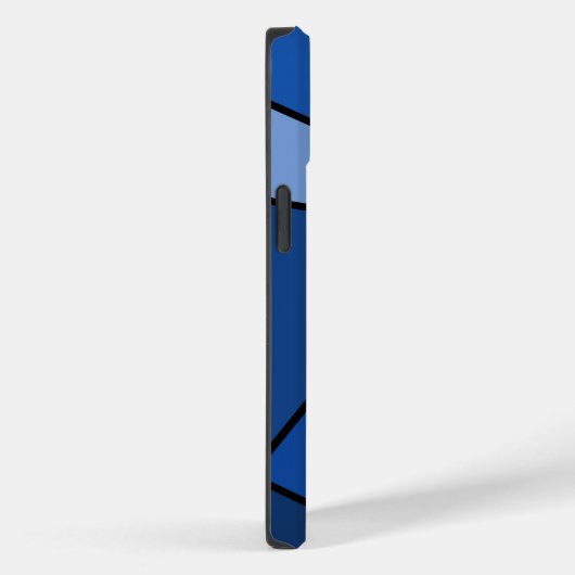 Coques Case-Mate iPhone Formes géométriques bleues Abstraites (Verso / Droite)