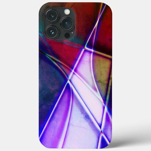 Coques Case-Mate iPhone Formes géométriques de couleur rouille avec lumièr (Verso)