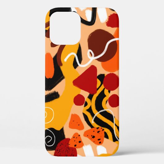 Coques Case-Mate iPhone Formes géométriques de dessin à la main Abstraites (Verso)