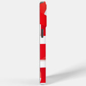 Coques Case-Mate iPhone 🔴 Formes Géométriques en Rouge et Blanc ⚪ (Verso / Droite)