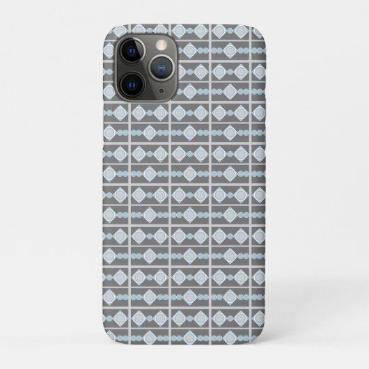 Coques Case-Mate iPhone Formes géométriques gris et bleu (Dos)