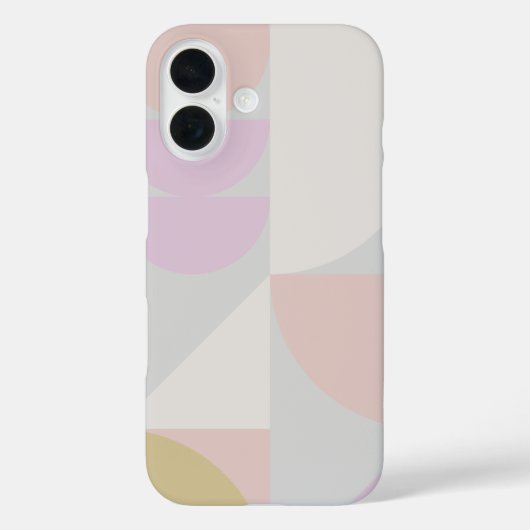 Coques Case-Mate iPhone Formes géométriques modernes Motif en Hiver Pastel (Verso)