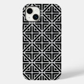 Coques Case-Mate iPhone Formes géométriques noires et blanches (Verso)